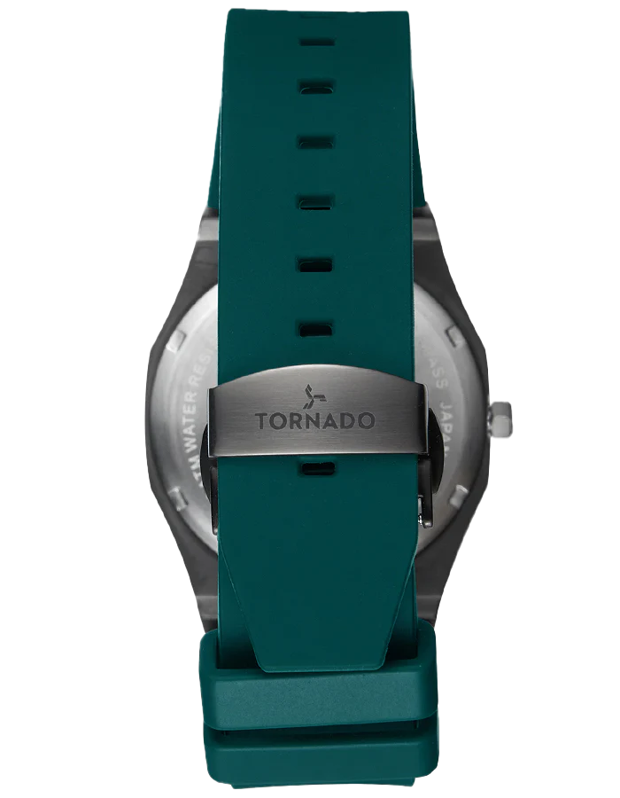 Green + Gun Metal