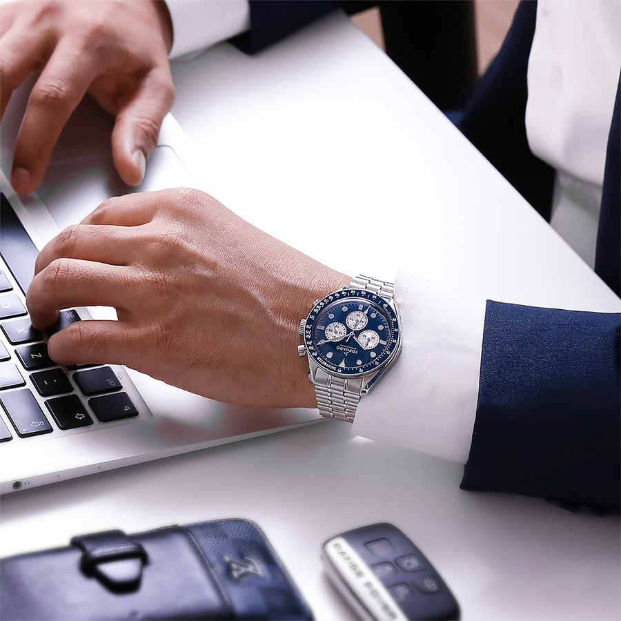 COSMIC CHRONO Chronograph Blue Silver