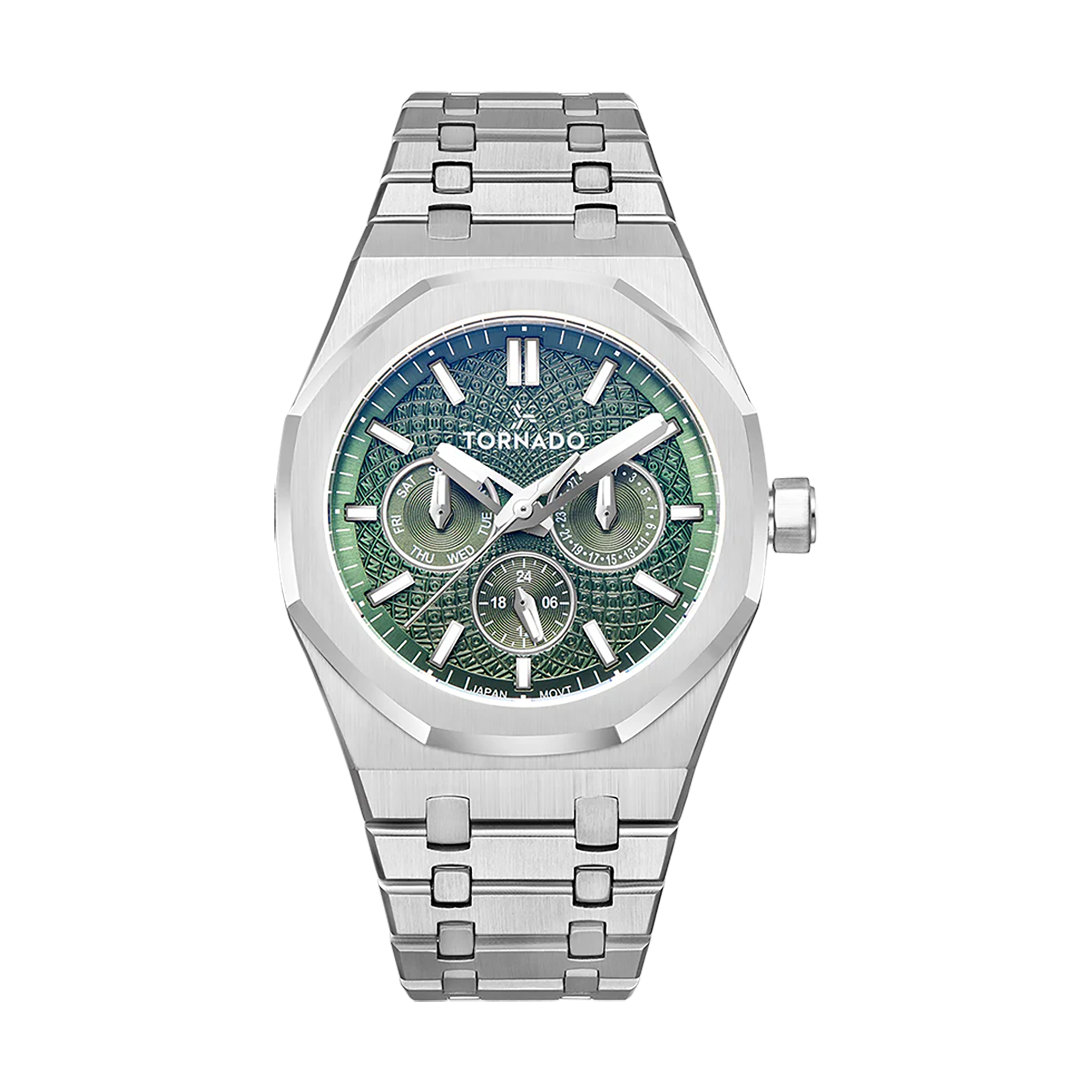 Shop Tornado Watch for Men US, AURORA NOVA Multi Function Green Watch ...