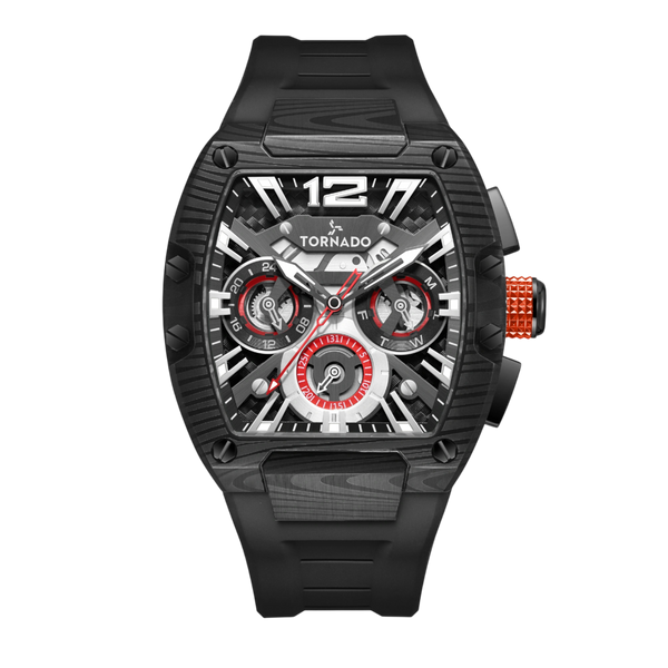 Shop Xenith CURVE Multi Function Red Watch for Men - T26101-XFRR Shop Xenith CURVE Multi Function Red Watch for Men - T26101-XFRR