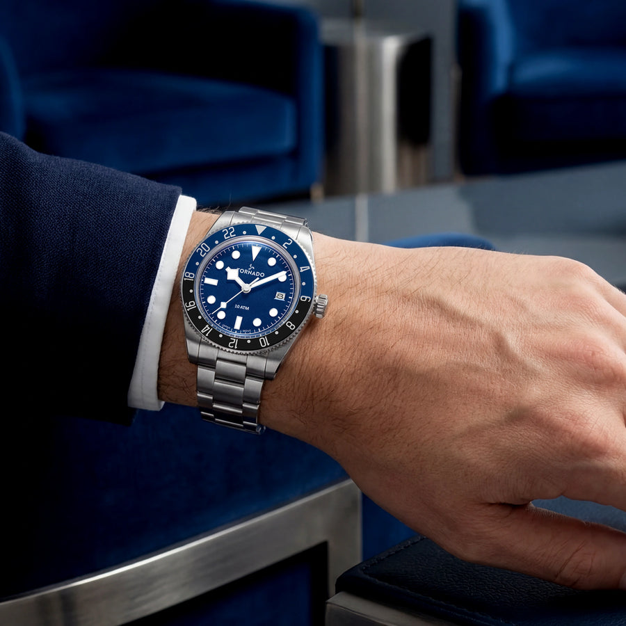 LUMINA DATE JUST Analog Blue