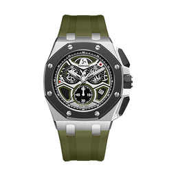 LUMINA CHRONOSPHERE Chronograph Black Silver