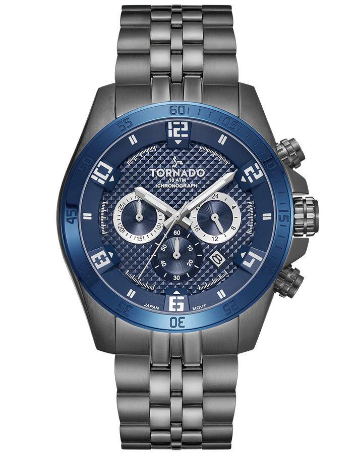 Blue + Gun Metal