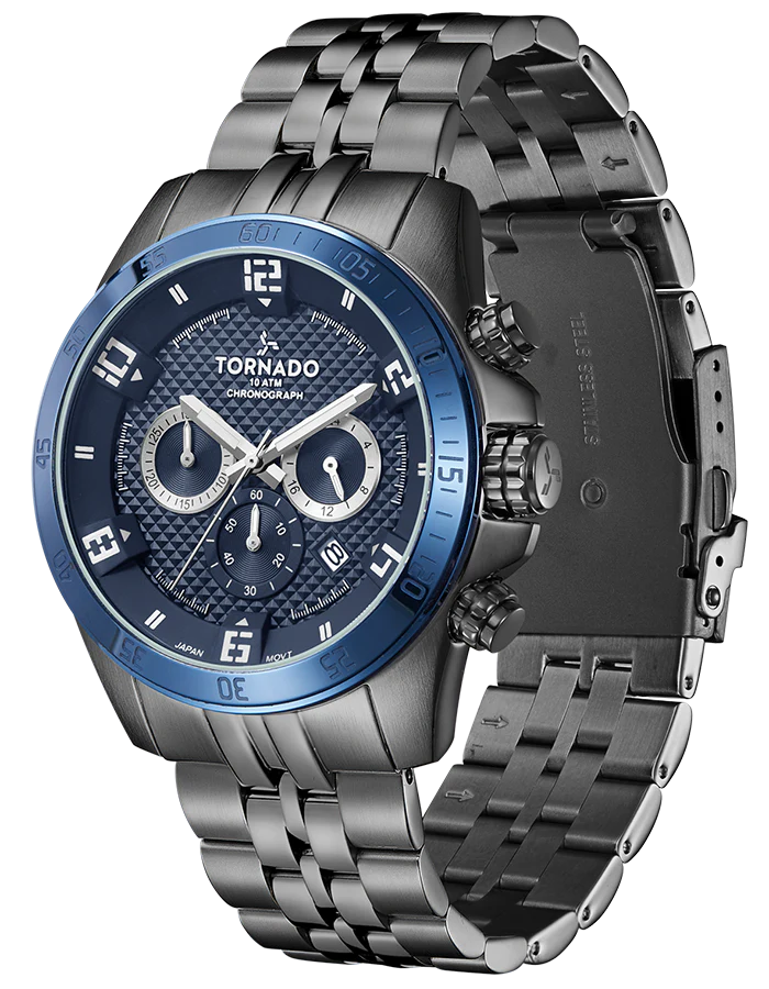 Blue + Gun Metal