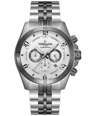 CLASSIC Chronograph Watch - White Gun Metal