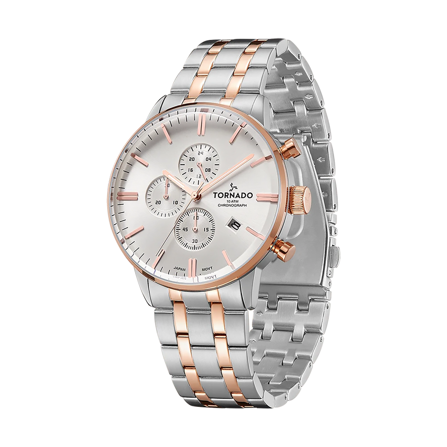 CELESTIA ELITE Chronograph Silver Rose Gold