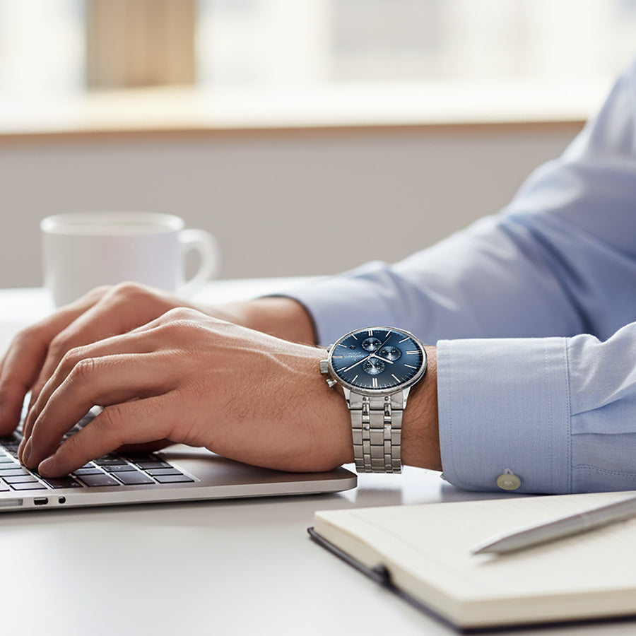 CELESTIA ELITE Chronograph Silver Blue