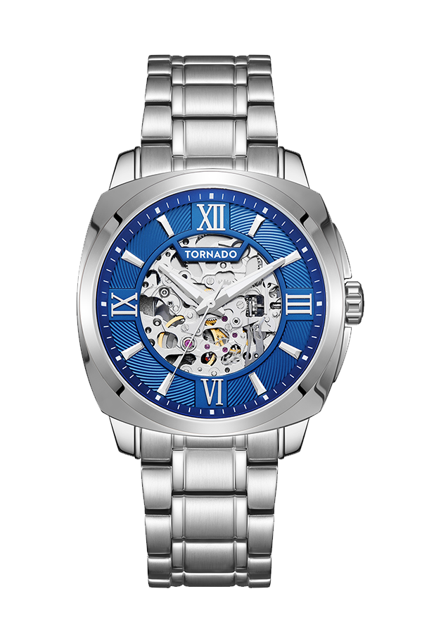 Tornado  Men's Automatic Blue Dial Watch - T7316-SBSNW