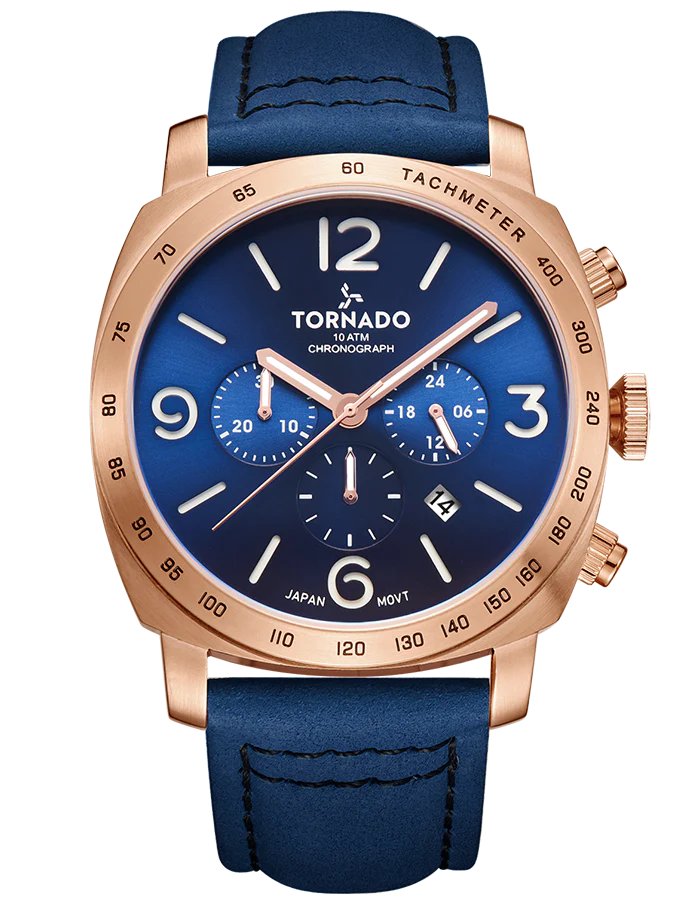 Rose Gold + Blue