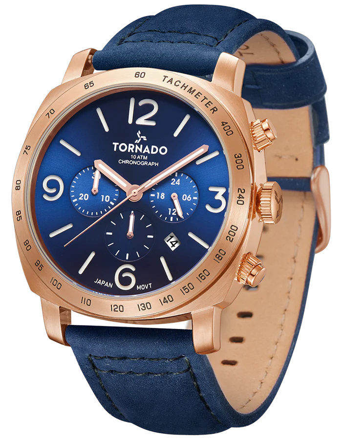 Rose Gold + Blue