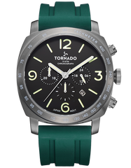 VINTAGE CLASSIC Chronograph Watch - Green Gun Metal