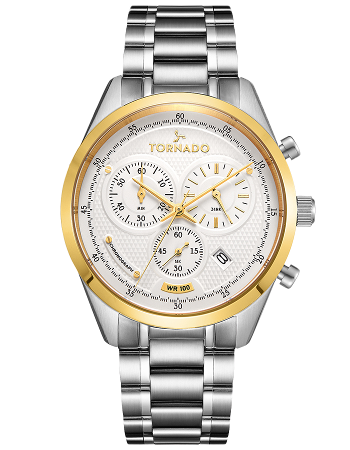 Color_White With Gold bezel + Silver