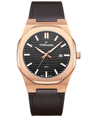 SPECTRA Analog Silicon Watch - Black Rose Gold