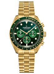 Cosmic Chrono Chronograph  Watch - Gold Green