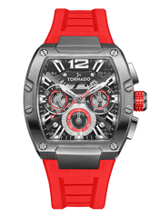 XENITH Multi Function Watch - Red Grey