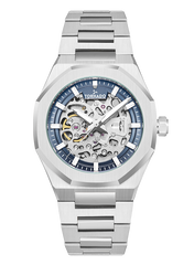 AUTONOVA Automatic Watch - Navy Blue Silver