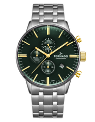 CLASSIC Chronograph Watch - Green Silver