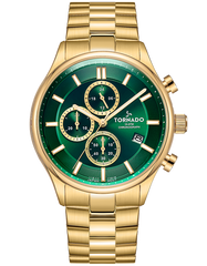 CASUAL CLASSIC Chronograph Watch - Green Gold