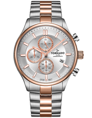 CASUAL CLASSIC Chronograph Watch - White Rose Gold