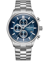 CASUAL CLASSIC Chronograph Watch - Blue Silver