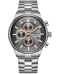CASUAL CLASSIC Chronograph Watch - Grey Silver