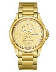 CLASSIC Multi Function Watch - Champagne Gold