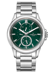 CLASSIC Multi Function Watch - Green Silver